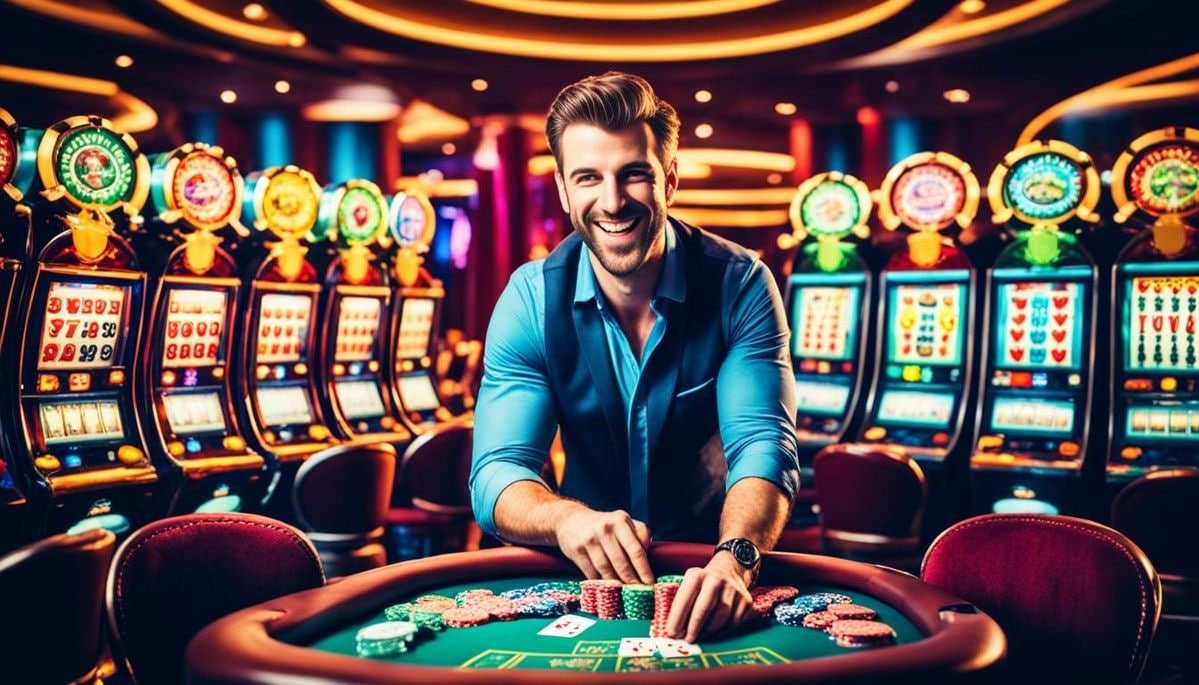 Permainan slot online berwarna-warni di babijitu